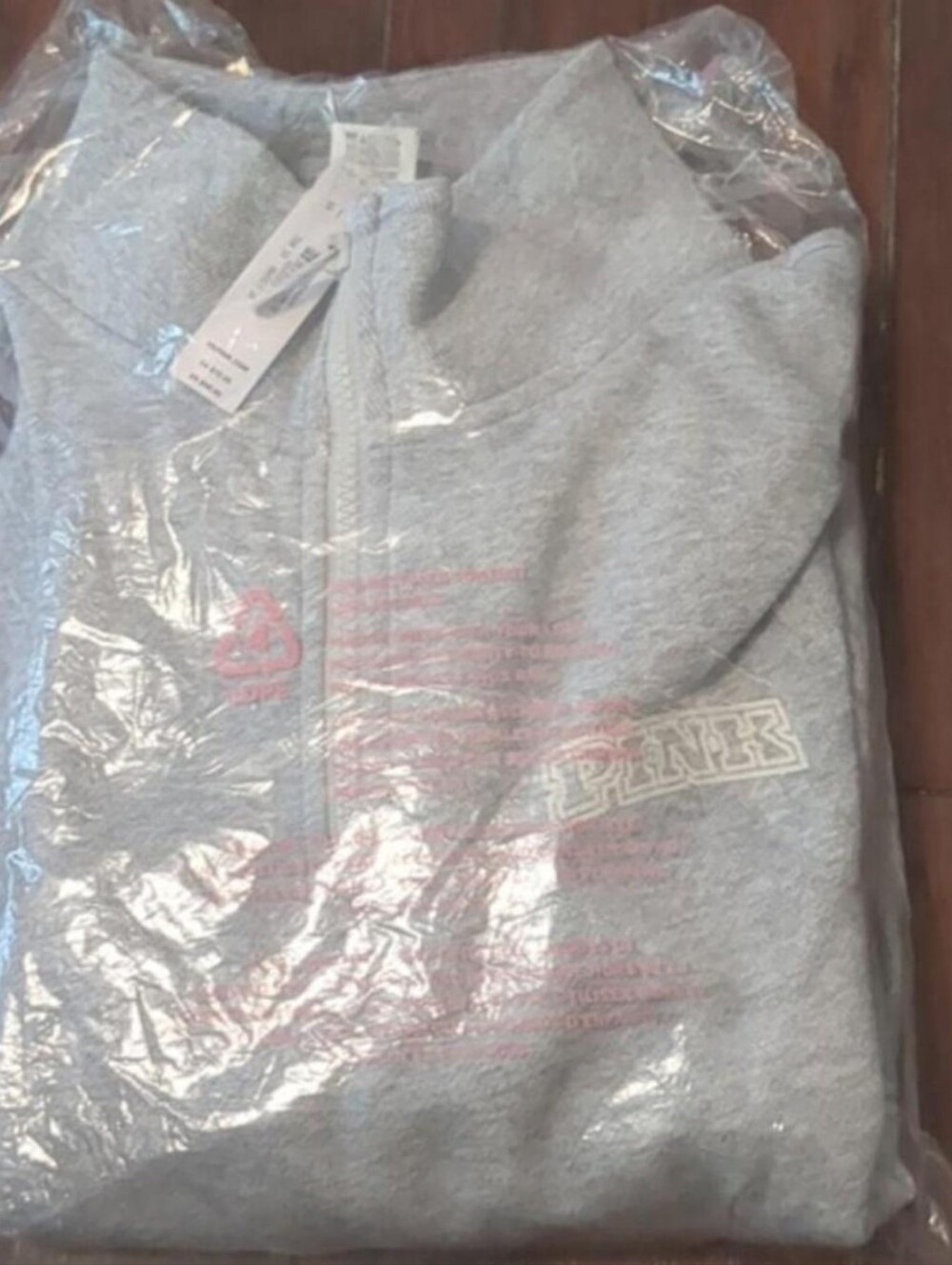 Nwt Victoria Secret PINK Ivy Fleece Quarter-Zip Sweatshirt - Picture 5 of 6